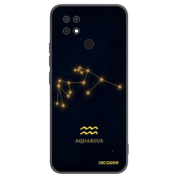 Picasee crna silikonska maskica za Xiaomi Redmi 10C - AQUARIUS