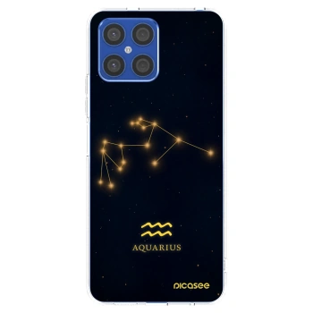 Picasee silikonska prozirna maskica za Honor X8 4G - AQUARIUS