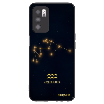Picasee crna silikonska maskica za OPPO A16s - AQUARIUS