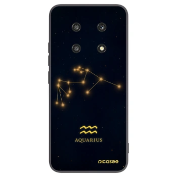 Picasee crna silikonska maskica za Honor Magic4 Lite 5G - AQUARIUS