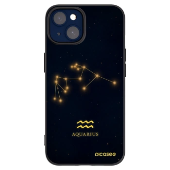 Picasee crna silikonska maskica za Apple iPhone 14 - AQUARIUS