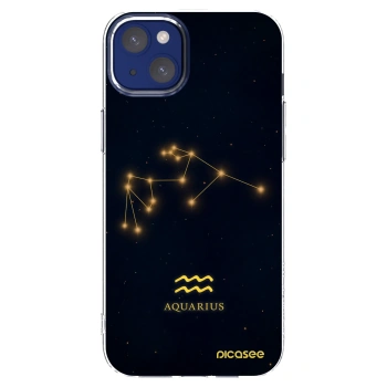 Picasee silikonska prozirna maskica za Apple iPhone 14 Plus - AQUARIUS