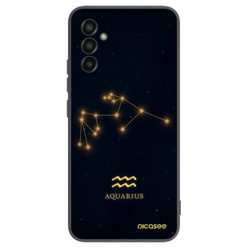 Picasee crna silikonska maskica za Samsung Galaxy M13 M135F - AQUARIUS