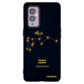 Picasee crna silikonska maskica za OnePlus 9 - AQUARIUS
