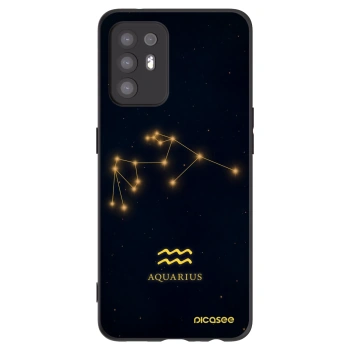 Picasee crna silikonska maskica za OPPO A94 5G - AQUARIUS