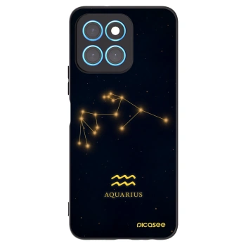 Picasee crna silikonska maskica za Honor X6 - AQUARIUS