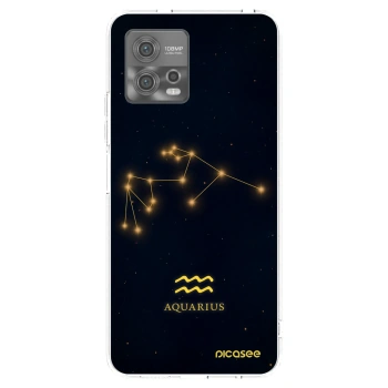 Picasee silikonska prozirna maskica za Motorola Moto G72 - AQUARIUS