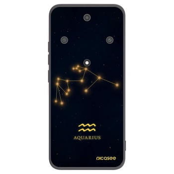 Picasee crna silikonska maskica za Honor Magic5 Lite 5G - AQUARIUS