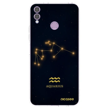 Picasee silikonska prozirna maskica za Honor 8X - AQUARIUS