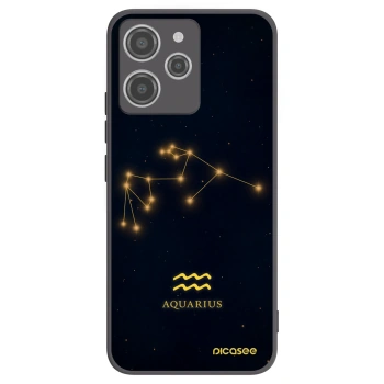 Picasee crna silikonska maskica za Xiaomi Redmi 12 4G - AQUARIUS