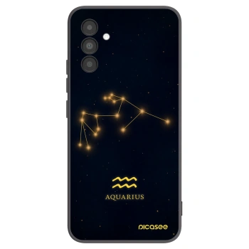 Picasee crna silikonska maskica za Samsung Galaxy A04s A047F - AQUARIUS