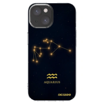 Picasee silikonska prozirna maskica za Apple iPhone 15 - AQUARIUS