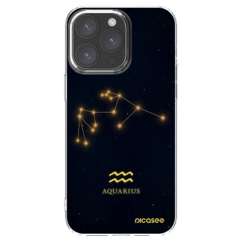 Picasee silikonska prozirna maskica za Apple iPhone 15 Pro Max - AQUARIUS