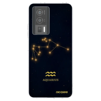 Picasee silikonska prozirna maskica za Xiaomi Poco F5 Pro 5G - AQUARIUS