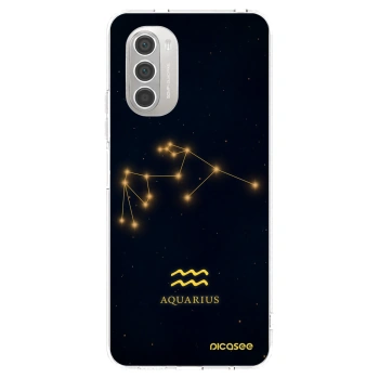 Picasee silikonska prozirna maskica za Motorola Moto G51 - AQUARIUS