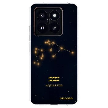 Picasee silikonska prozirna maskica za Xiaomi 14 Pro - AQUARIUS