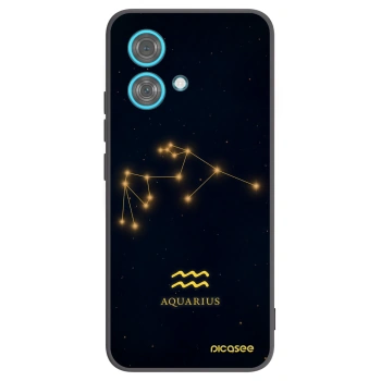 Picasee crna silikonska maskica za Motorola Edge 40 Neo - AQUARIUS