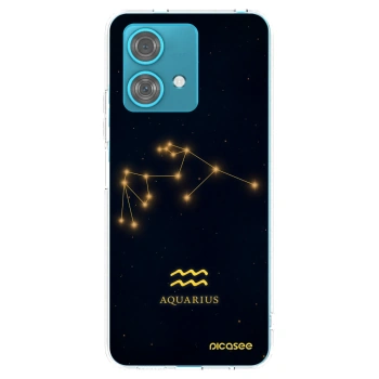 Picasee silikonska prozirna maskica za Motorola Edge 40 Neo - AQUARIUS
