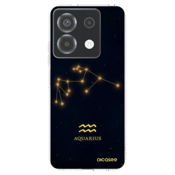 Picasee silikonska prozirna maskica za Xiaomi Poco X6 - AQUARIUS