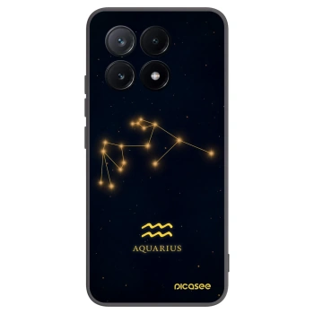 Picasee crna silikonska maskica za Xiaomi Poco X6 Pro - AQUARIUS