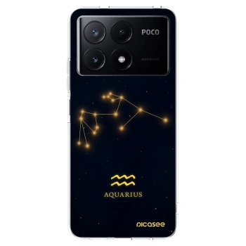 Picasee silikonska prozirna maskica za Xiaomi Poco X6 Pro - AQUARIUS