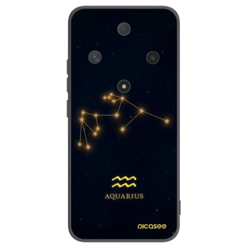Picasee crna silikonska maskica za Honor Magic6 Lite 5G - AQUARIUS