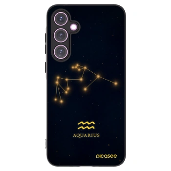 Picasee crna silikonska maskica za Samsung Galaxy A35 5G A356B - AQUARIUS