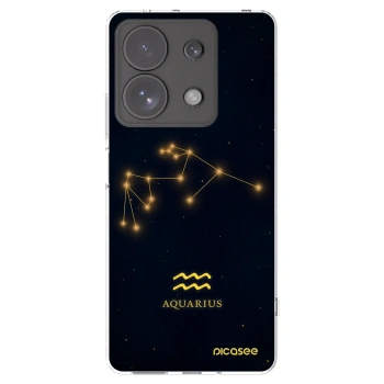 Picasee silikonska prozirna maskica za Xiaomi Redmi Note 13 Pro 4G - AQUARIUS