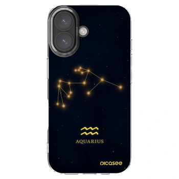 Picasee silikonska prozirna maskica za Apple iPhone 16 - AQUARIUS