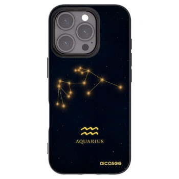 Picasee crna silikonska maskica za Apple iPhone 16 Pro - AQUARIUS