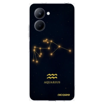 Picasee silikonska prozirna maskica za Realme C33 (2023) - AQUARIUS