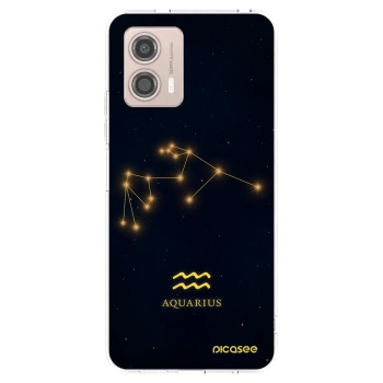 Picasee silikonska prozirna maskica za Motorola Moto G53 5G - AQUARIUS