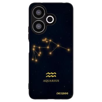Picasee crna silikonska maskica za Xiaomi Redmi 13 4G - AQUARIUS