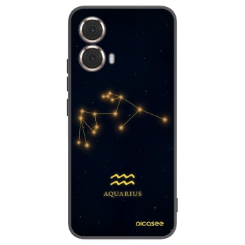 Picasee crna silikonska maskica za Motorola Moto G85 - AQUARIUS