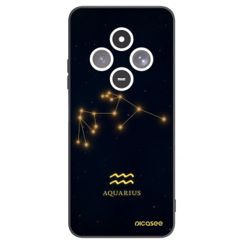 Picasee crna silikonska maskica za Xiaomi Redmi 14C - AQUARIUS