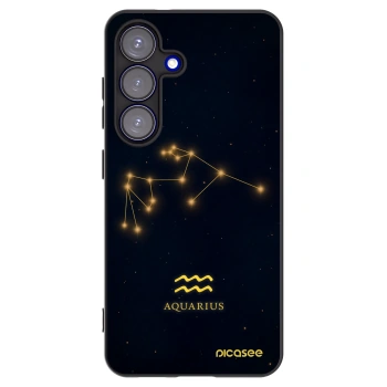 Picasee crna silikonska maskica za Samsung Galaxy S25 5G - AQUARIUS