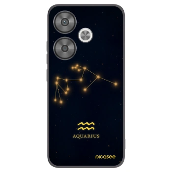 Picasee crna silikonska maskica za Xiaomi Poco F6 - AQUARIUS