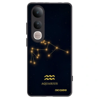 Picasee crna silikonska maskica za Vivo V50 Lite 5G - AQUARIUS