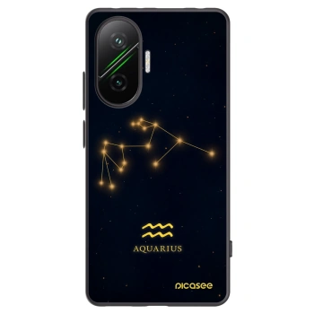 Picasee crna silikonska maskica za Xiaomi Poco F7 Pro 5G - AQUARIUS