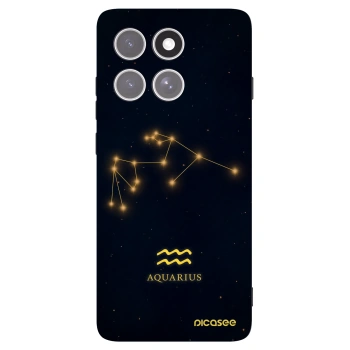 Picasee crna silikonska maskica za Motorola Edge 60 Pro - AQUARIUS