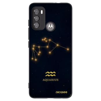 Picasee crna silikonska maskica za Motorola Edge 60 5G - AQUARIUS