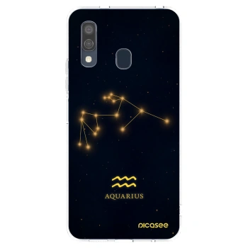 Picasee silikonska prozirna maskica za Samsung Galaxy A40 A405F - AQUARIUS