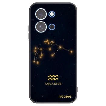 Picasee crna silikonska maskica za Xiaomi Redmi 15C 4G - AQUARIUS