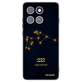 Picasee crna silikonska maskica za Motorola Edge 60 Fusion - AQUARIUS