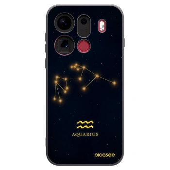 Picasee crna silikonska maskica za OPPO Find X9 Pro - AQUARIUS