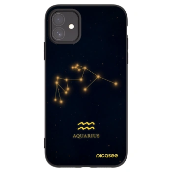 Picasee crna silikonska maskica za Apple iPhone 11 - AQUARIUS
