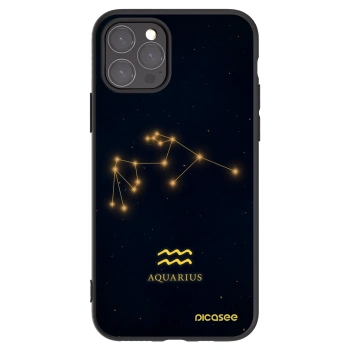 Picasee crna silikonska maskica za Apple iPhone 11 Pro - AQUARIUS
