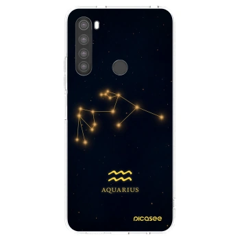 Picasee silikonska prozirna maskica za Xiaomi Redmi Note 8 - AQUARIUS