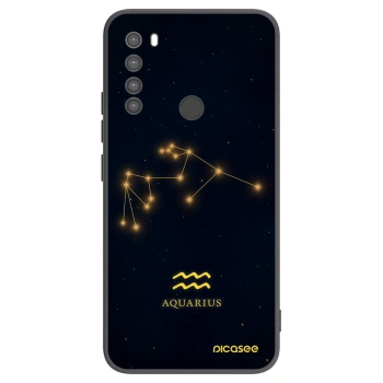 Picasee crna silikonska maskica za Xiaomi Redmi Note 8 - AQUARIUS