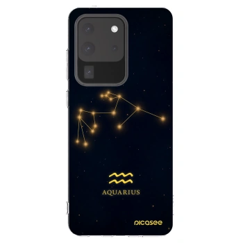 Picasee silikonska prozirna maskica za Samsung Galaxy S20 Ultra 5G G988F - AQUARIUS